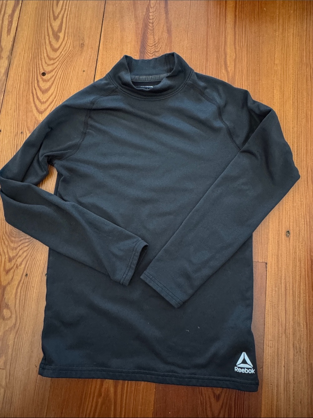 Reebok youth Black Long-Sleeve Performance tee